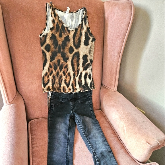 Popupshop Animal Print Tank Top 4T - Picture 6 of 7